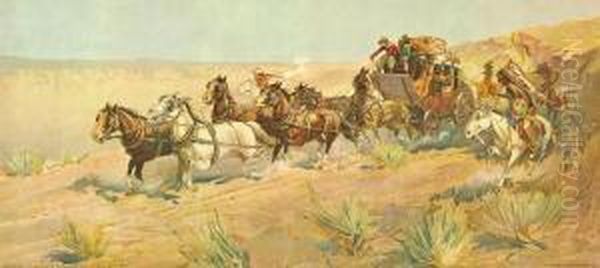 A Fight For The Overland Mail - view 1