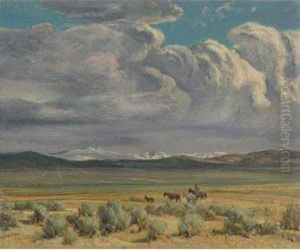 Las Truchas Peaks by Oscar Edmund Berninghaus