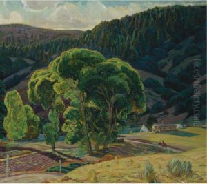 Cottonwood River Ranch by Oscar Edmund Berninghaus