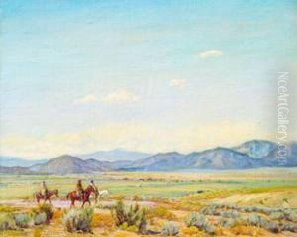 Indians On Horseback New Mexico - view 1