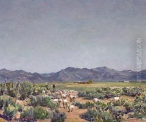 The Taos Sheep Herder by Oscar Edmund Berninghaus