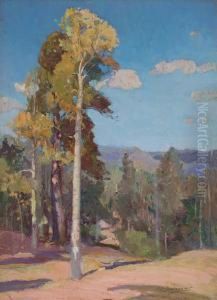 Morning, Western Rocky Mountains by Oscar Edmund Berninghaus