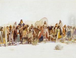 Festival Day At High Noon by Oscar Edmund Berninghaus