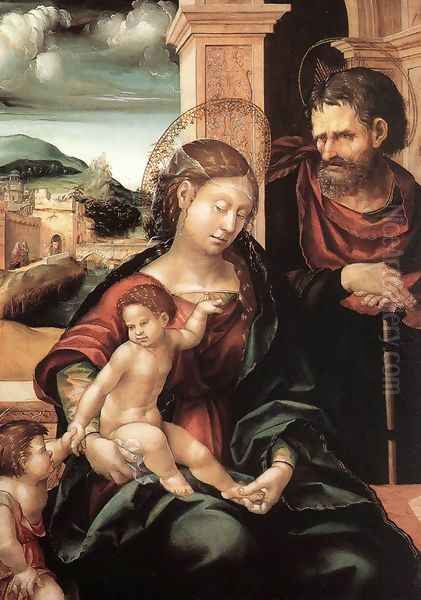 Holy Family with the Child St John c. 1525 - view 1