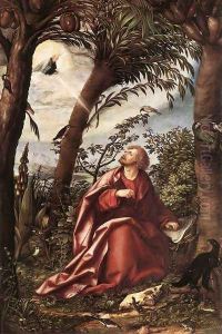 St John the Evangelist in Patmos 1508 by Hans Burgkmair the elder
