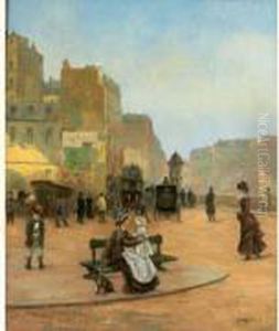 Scene Parisienne by Louis Beroud