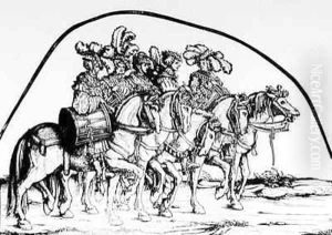 A troupe of drummers by Hans Burgkmair the elder