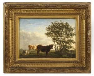 Vaches Au Paturage by Jean Baptiste Berre