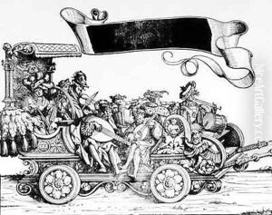 The Musical Entourage by Hans Burgkmair the elder