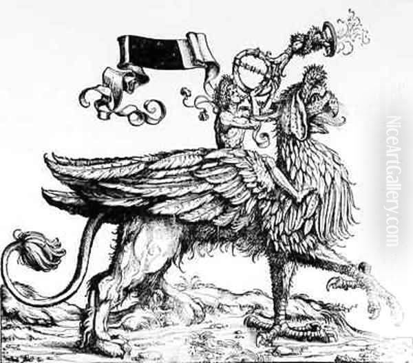 A Mounted Griffin, from Maximilian's Triumphal Procession - view 1