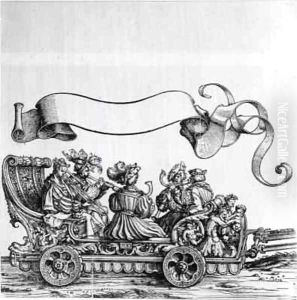 Scene from Maximilian's Triumphal Procession 8 by Hans Burgkmair the elder