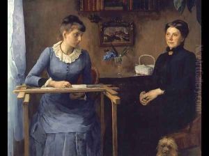 At Home or Intimacy, 1885 by Marie Louise Catherine Breslau