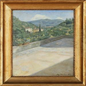Italian Landscape by Aage Bertelsen