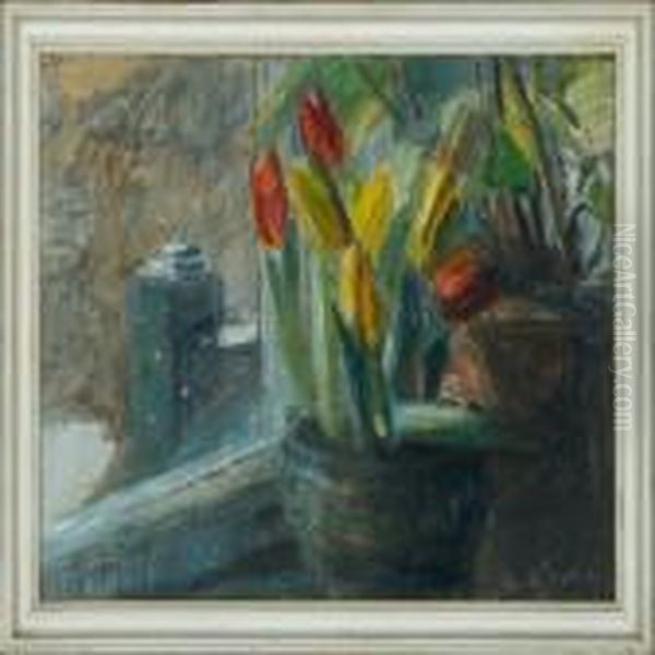 Tulips. Signed Aage Bertelsen - view 1