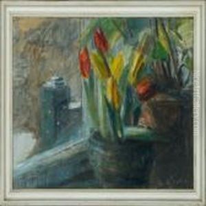 Tulips. Signed Aage Bertelsen by Aage Bertelsen