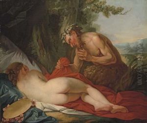 Jupiter And Antiope by Jean Simon Berthelemy