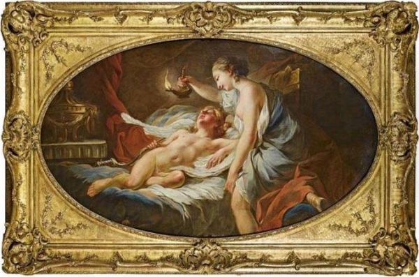 Psyche Contemplant L'amour Endormi - view 1