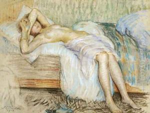 Paresse matinale by Marie Louise Catherine Breslau