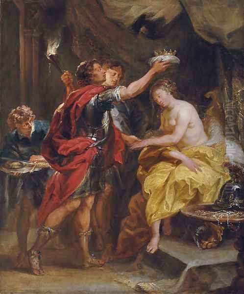 Alexander crowning Roxana - view 1