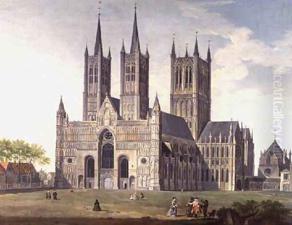 Lincoln Cathedral from the West - view 1