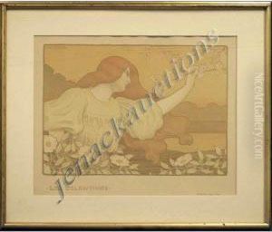 Les Eglantines by Paul Emile Berthon