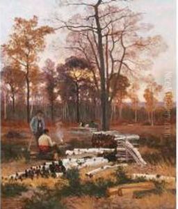 Les Bucherons by Paul Emile Berthon