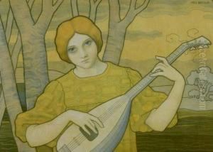 A Pair Of Prints, La Harpe And La Mandore A Pair Of Prints, La Harpe And La Mandore