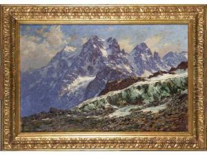 :le Mont Pelvoux Le Glacier Blanc Pres Du Refugecuchet