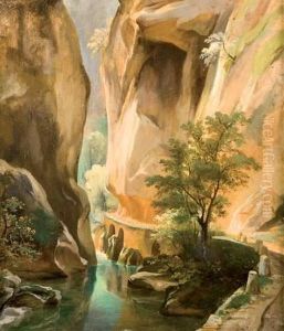 Ravin A Sorrente by Edouard Francois Bertin