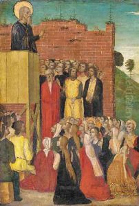 Saint Andrew Transforming the Seven Devils of Nicea into Dogs by Carlo di Braccesco