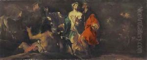 The Road to Emmaus by Giuseppe Bazzani