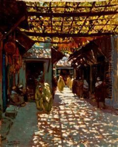 "calle De Los Babucheros" by Mariano Bertuchi Nieto