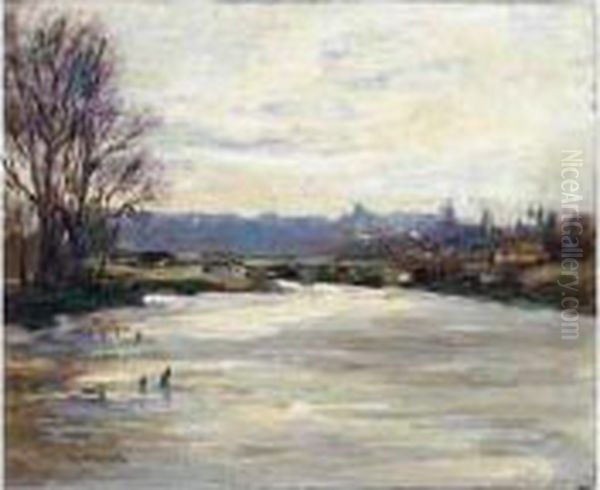 Rio Manzanares, Madrid (view Of The Manzanares River, Madrid) - view 1
