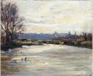 Rio Manzanares, Madrid (view Of The Manzanares River, Madrid)