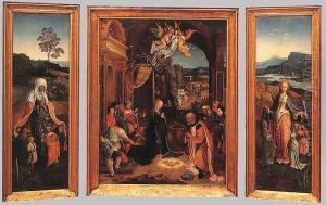 Triptych 1510s by Jan de Beer