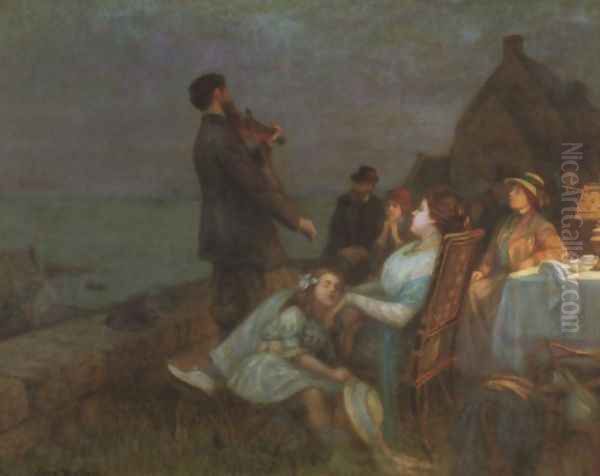 Members of the Danish artist's colony at Skagen in North Jutland - view 1