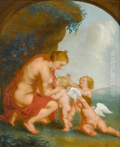 Venus With Putti, In A Painted Arch - view 1