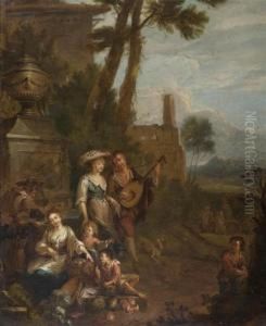 Landliche Gesellschaft. by Balthasar Beschey