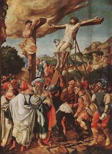 Crucifixion 1524 by Jorg the Elder Breu