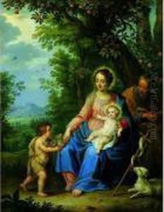 La Sainte Famille Servie Par Les Anges