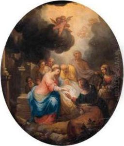 The Adoration Of The Shepherds; And The Adoration Of The Magi by Balthasar Beschey