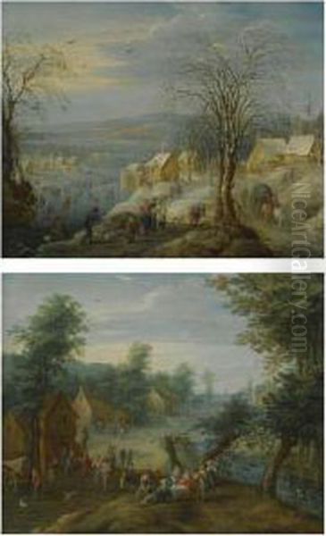 A Winter Landscape With Hunters - view 1