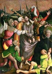 Christ arrested in the Garden of Gethsemane by Jorg the Elder Breu