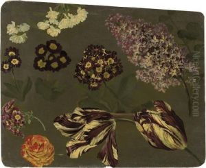 Une Branche De Lilas Violet by Pancrace Bessa