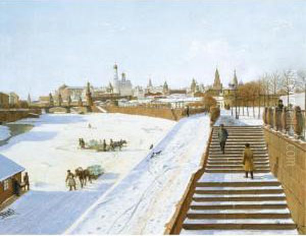 View Of Moscow In Winter - view 1