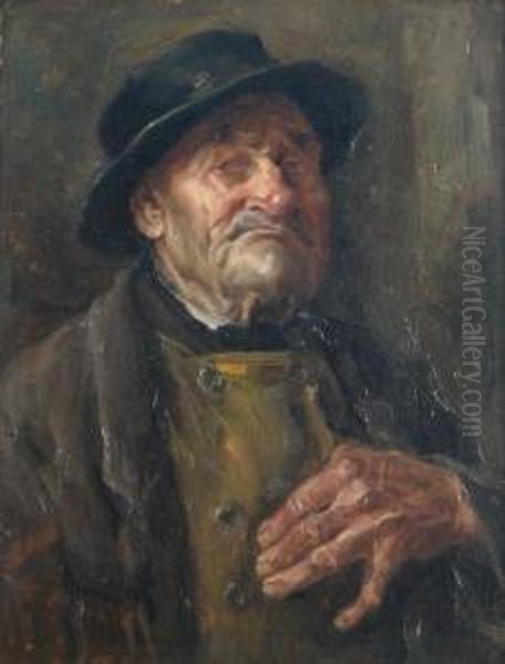 Portrait Of An Old Farmer - view 1