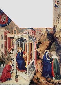 The Annunciation and the Visitation 1393-99 by Melchior Broederlam