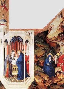 Presentation in the Temple and Flight to Egypt 1393-99 by Melchior Broederlam