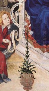 The Annunciation (detail 2) 1393-99 by Melchior Broederlam
