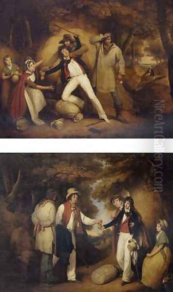 The sailor robbed and The sailor's purse recovered - view 1